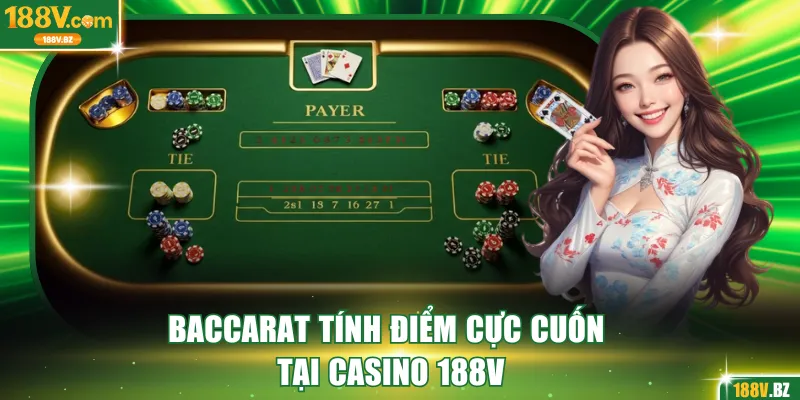 Baccarat tính điểm cực cuốn tại Casino 188V