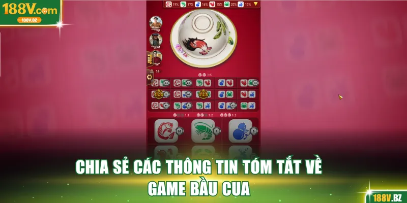 Chia sẻ các thông tin tóm tắt về game bầu cua