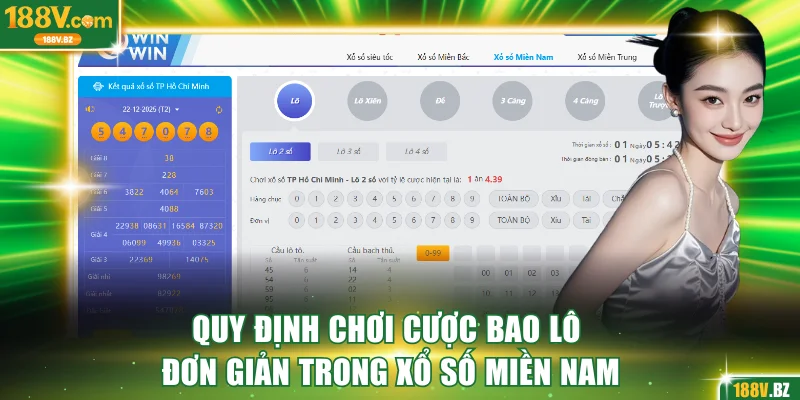 Quy định chơi cược bao lô đơn giản trong xổ số miền Nam