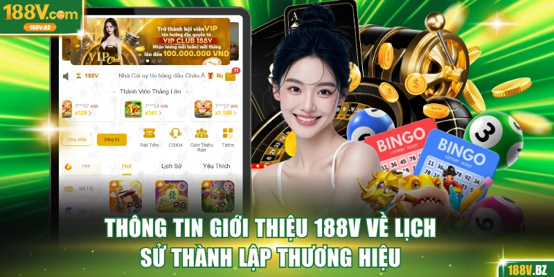 Thông tin giới thiệu 188V về lịch sử thành lập thương hiệu